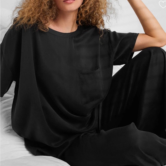 Washable Silk Tee Pant Set - Picture 2 of 8